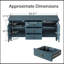 Meuble Ethridge avec portes sculptées creuses, 3 tiroirs et tablettes ajustables-1038305256