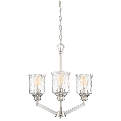 Lustre à 3 lumières avec abat-jour Berowalt