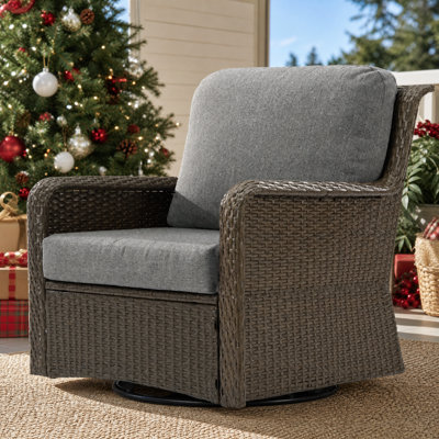 360-Swivel Outdoor Seating Group With Cushions