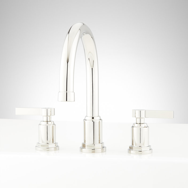 Robinet de baignoire romaine à fixation sur plateau Greyfield - sans valve, Nickel poli