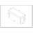 1pc Contemporary Upholstered Dining Bench   Finish Dining Room Living Room Wooden Furniture