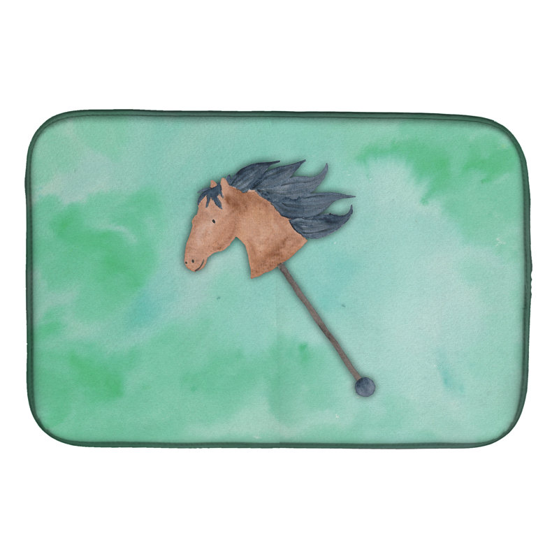 Tapis de séchage en aquarelle de cheval