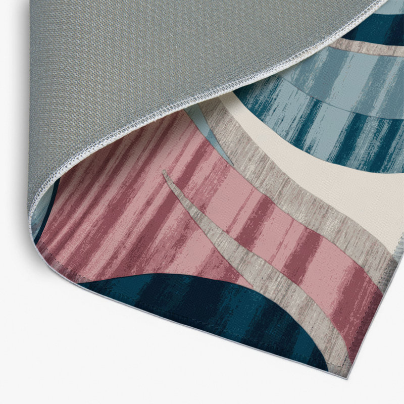 Tapis intérieur et extérieur gris Watercolor, Rectangle 9 pi x 12 pi