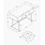 Bureau d'ordinateur moderne avec espace de rangement Joelle-122531571