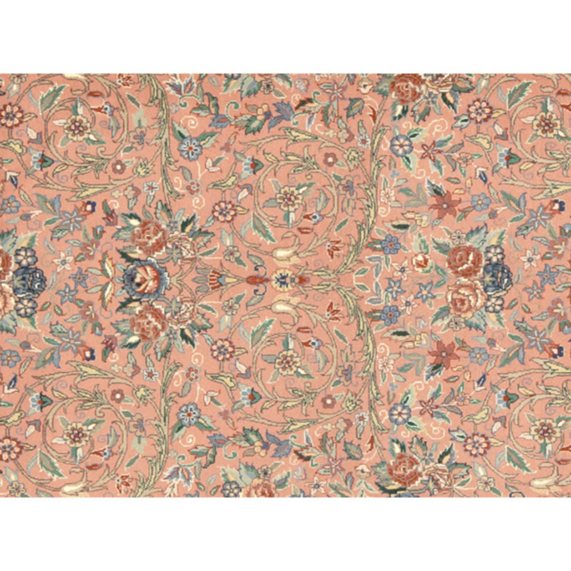 Tapis rectangulaire en laine noué à la main