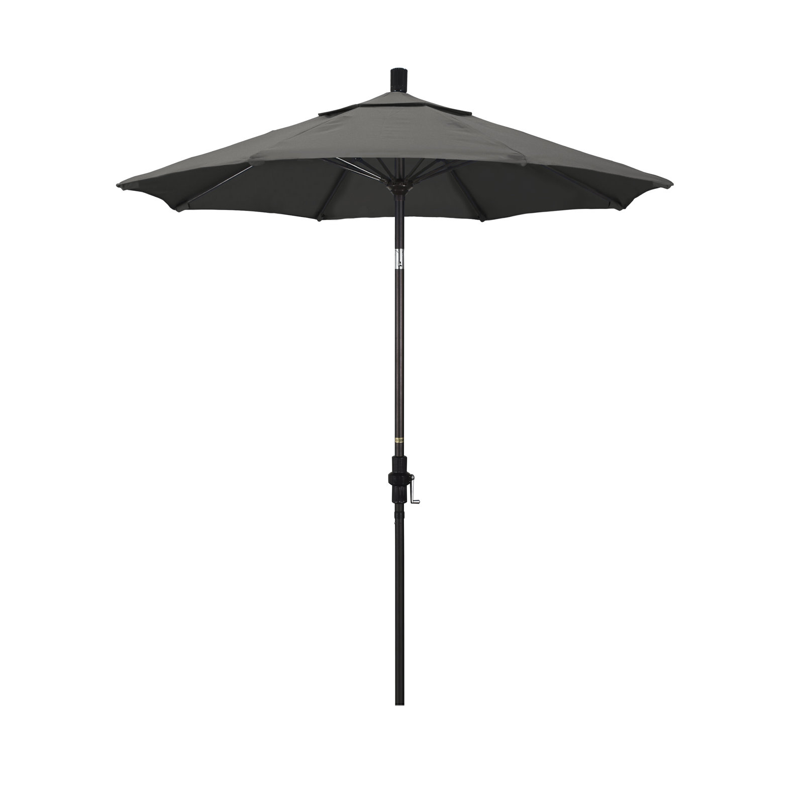 Brent 90'' Sunbrella® Outdoor Umbrella, Canvas Charcoal Sunbrella® Canvas, Black 