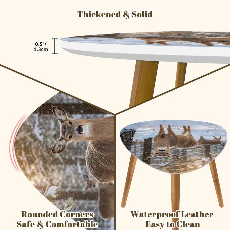 Ensemble de 2 tables basses gigognes Triangle