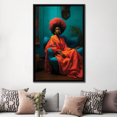 African High Fashion IX - Wall Art Print - Framed Canvas