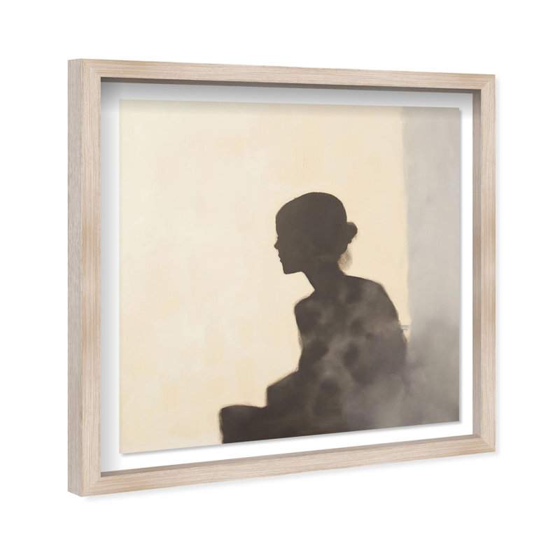 Oliver Gal Shades of Her Abstract - Luxury Shadowbox Framed Wall Art, Cream, 26" H x 26" W