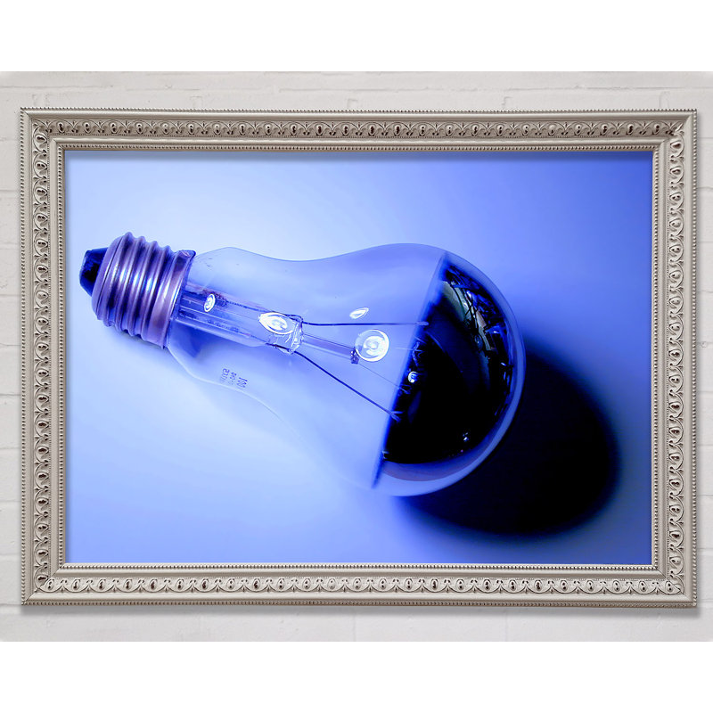 Lightbulb Blues - Single Picture Frame Print, 42cm H x 59.7cm W