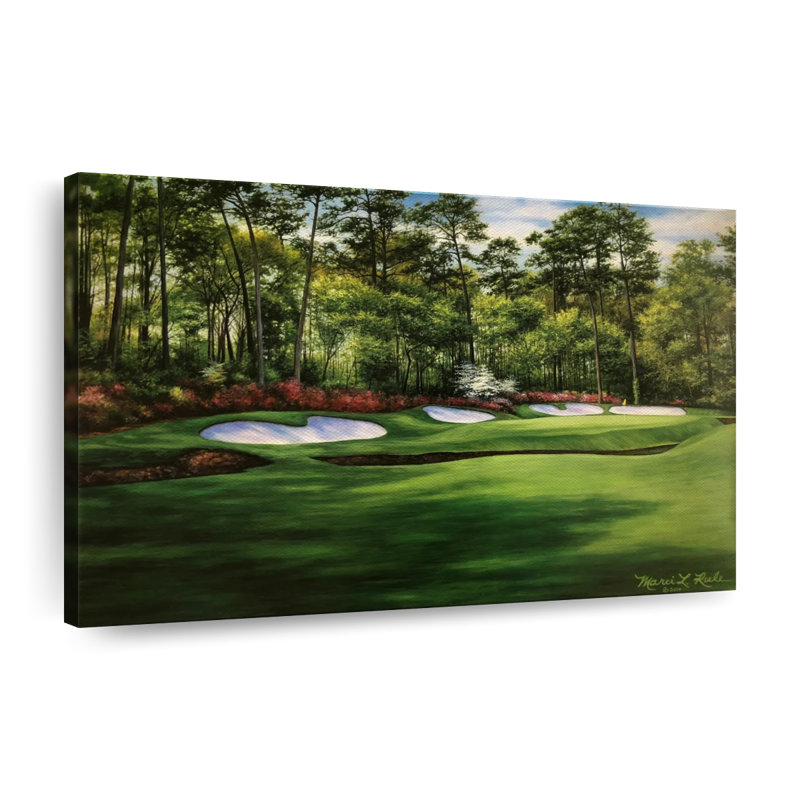 «Augusta National 13th Hole I», reproduction sur toile, H 26 po x l 39 po x P 1,25 po