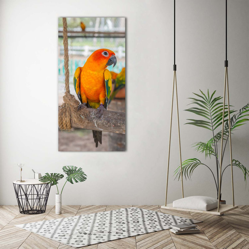 Parrot - Wrapped Canvas Print, 140cm H x 70cm W