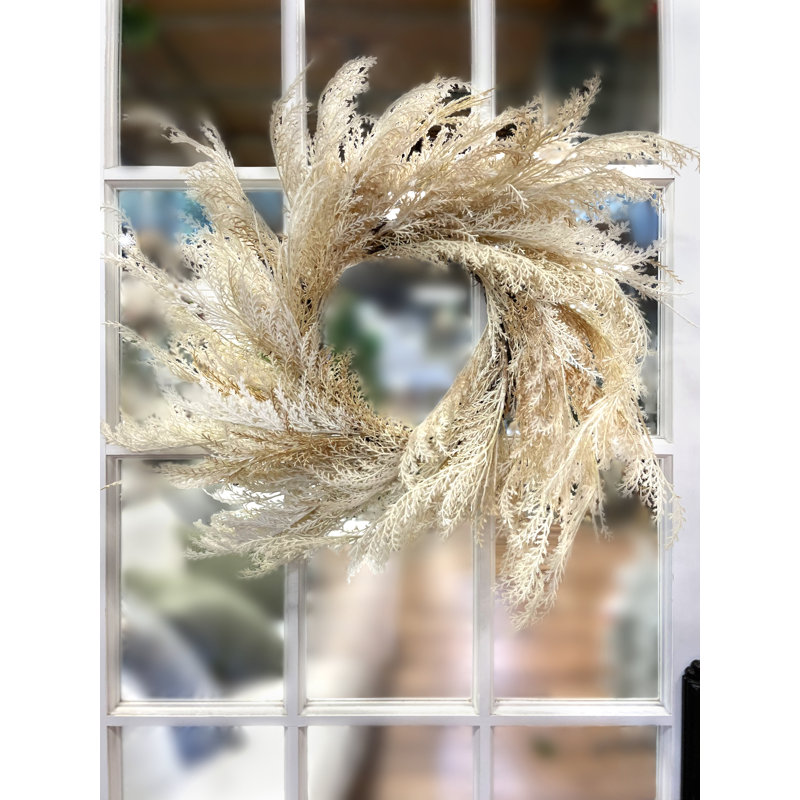 20'' Pampas Grass Wreath