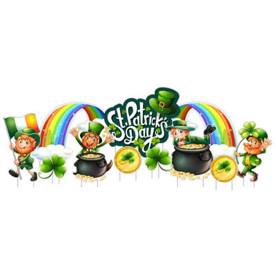 11 Piece St. Patrick's Day Yard Sign Set