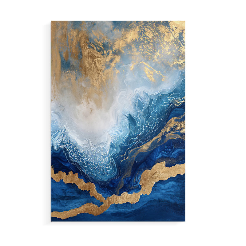 Série ABSTRACT CDXIX - Impression sur toile seulement - NON CADRE, H 60 po x l 40 po