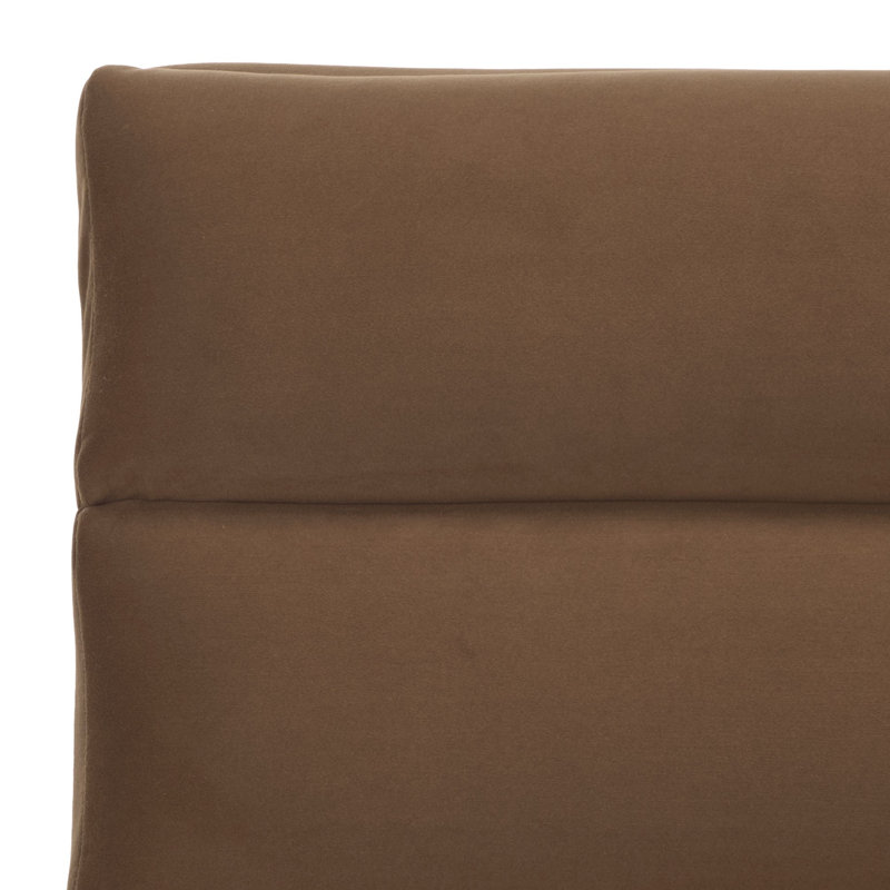 Chaise d'appoint Shepha, Velours brun clair