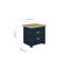 Napanoch 2 Drawer Bedside Table-576238112