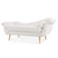 Chaise longue avec accoudoirs à volutes