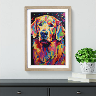Golden Retriever Op - Framed Print