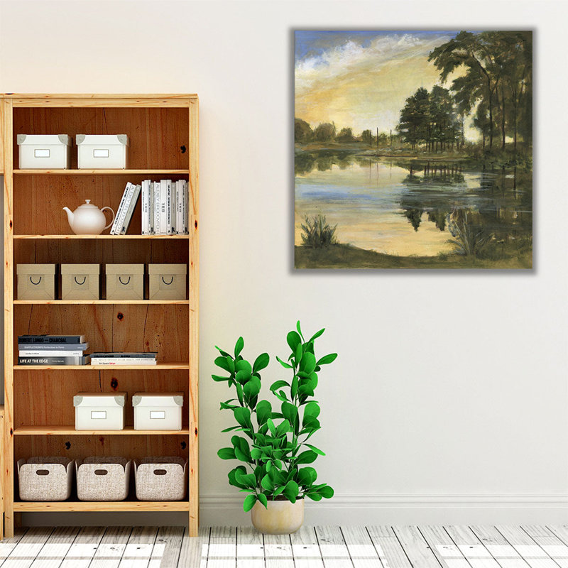 Sunrise Reflections I - reproduction d'art sur toile, H 12 po x l 12 po