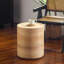 Table d'appoint ronde en bois naturel, table d'appoint sans assemblage pour la chambre à coucher du salon