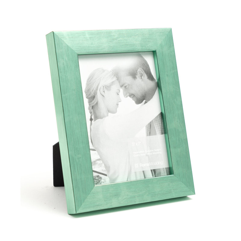 Cadre photo simple en bois doré, 5 po x 7 po, Vert