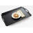 Black Room Service Tray With Raised Edges