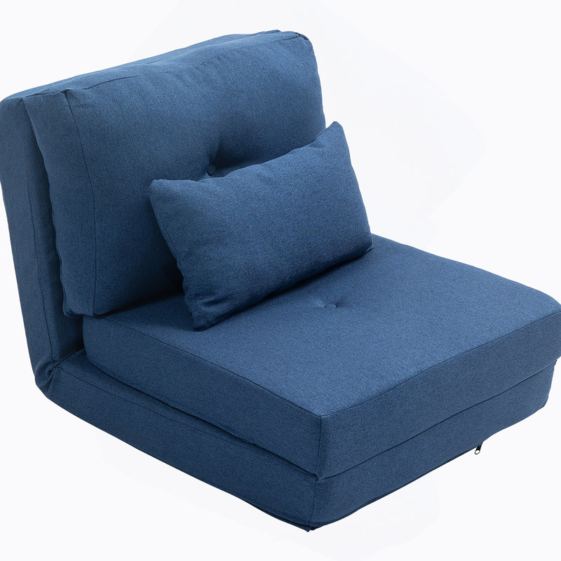 Canapé-lit pliant polyvalent avec dossier réglable pour toutes les pièces, Bleu très foncé