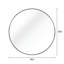 Miroir mural 36 pouces avec cadre en métal noir pour attrait pour la salle de bain - Verre HD, aluminium rouille, panneau de densité incassable, style contemporain, miroir en alliage d'aluminium, conception incassable-1488320392