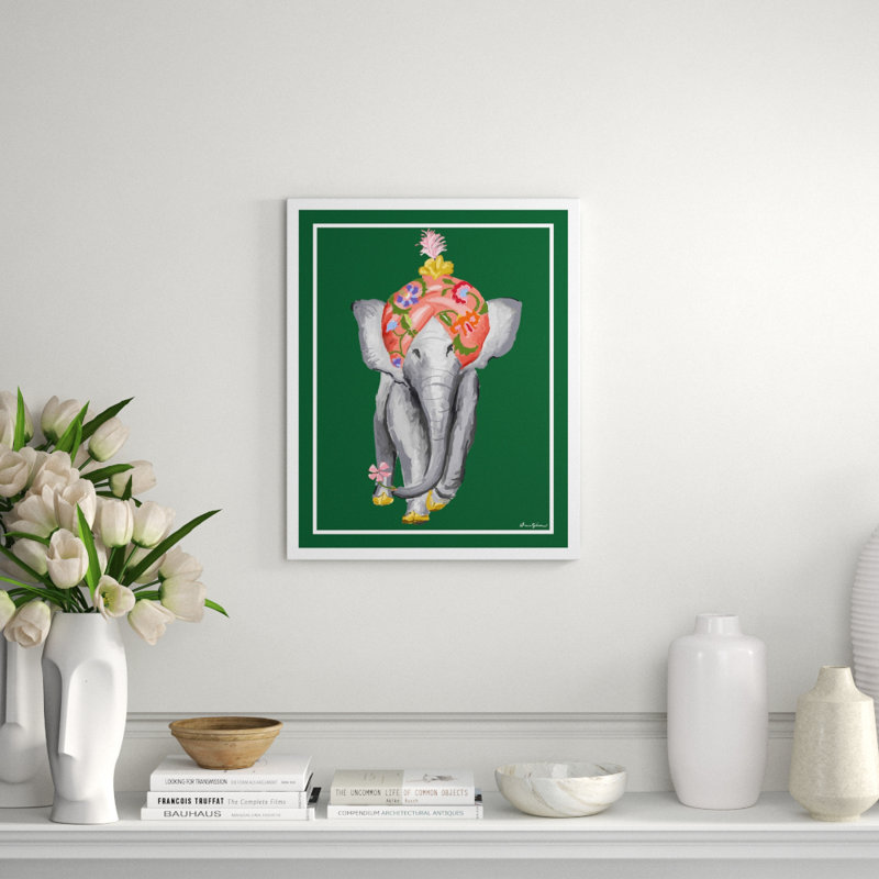Procession In Blue Giclee Print by Dana Gibson, Green, 32"H x 22"W x 1.25D