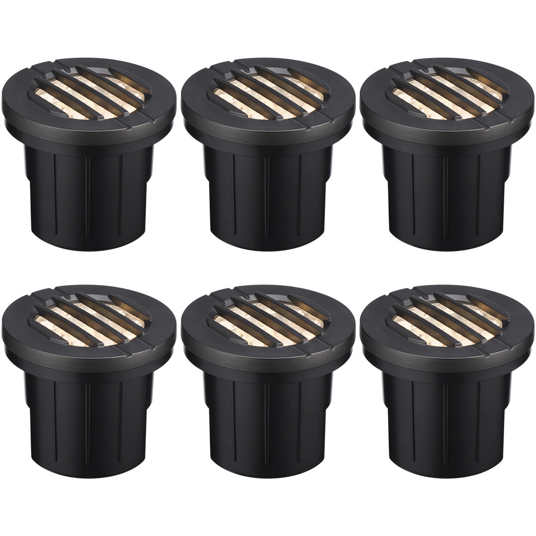 LED Landscape In Ground Outdoor, Low Voltage Ultra Bright, IP67 Waterproof, 3000K (Set of 6) LEDVANS 