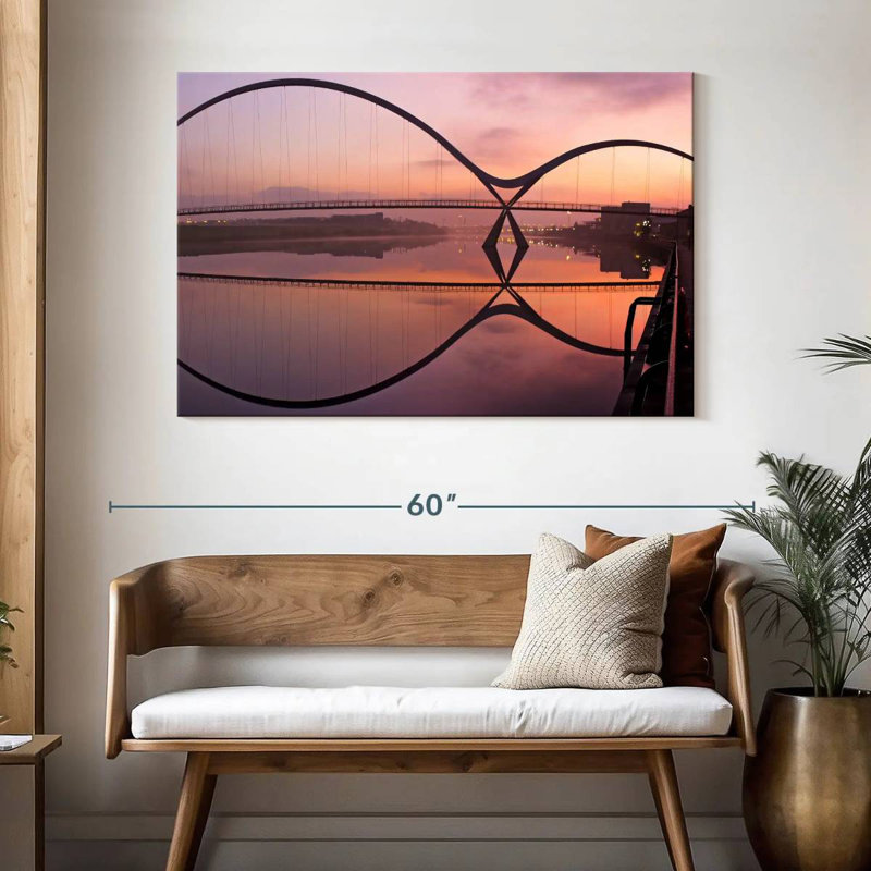 Lilie Infinity Bridge Reflection, 32" H x 48" W