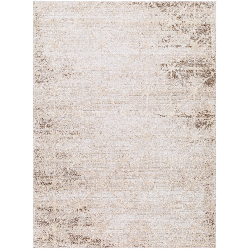 Yannet Cottage Machine Woven Area Rug, Rectangle 7'10" x 10'
