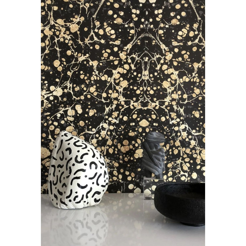 Rouleau de papier peint Golden Splatter L 10 pi x l 24 po, Non collé