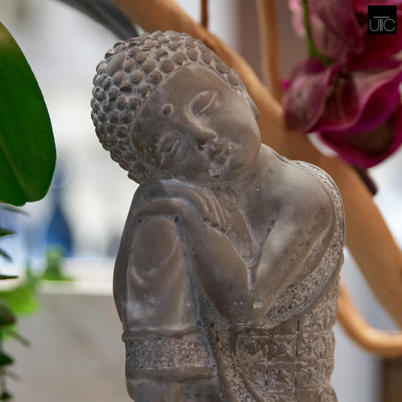Inari Sitting Buddha Cement Figurine