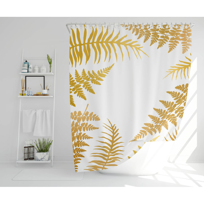 Dessie Polyester Shower Curtain, 168cm H x 168cm W