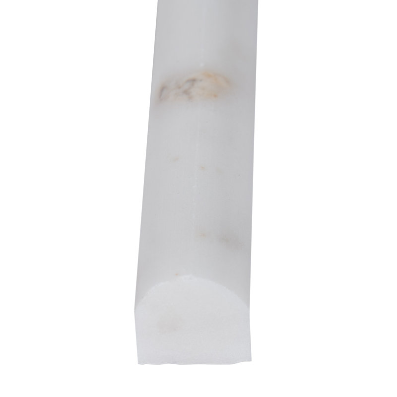 Castella Cambria 0.75 in. x 12 in. Marble Pencil Rail Tile Trim