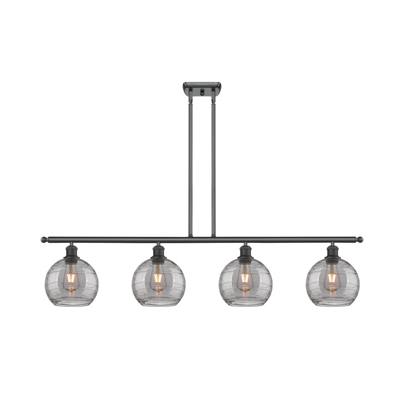 Luminaire suspendu 4 lumières Ellington, Noir mat