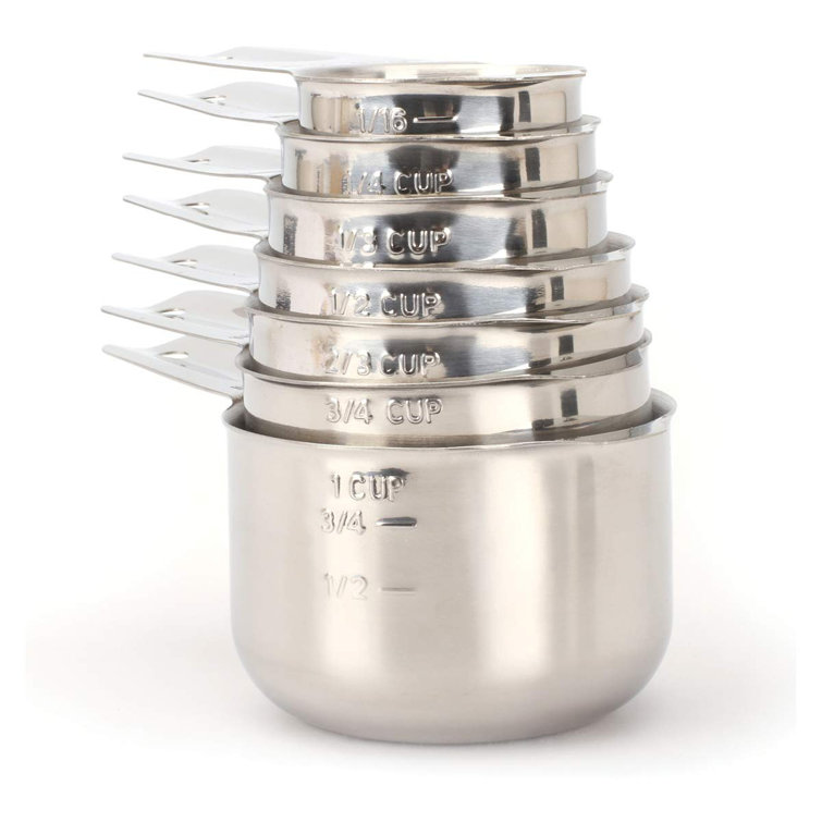 Measuring Cups Stainless Steel 7 Piece Stackable Set for Dry or Liquid  Ingredients Measurement - Kitchen Gadgets & Utensils Metal Measuring Cups  Best