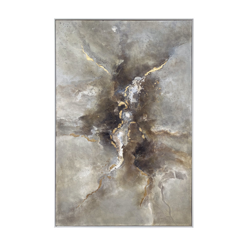 Berna Abstract - Single Picture Frame Painting on Canvas