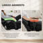 Fauteuil de jeu ergonomique avec soutien lombaire massant, pivotant et réglable en hauteur, dossier inclinable pour un confort et des performances améliorés