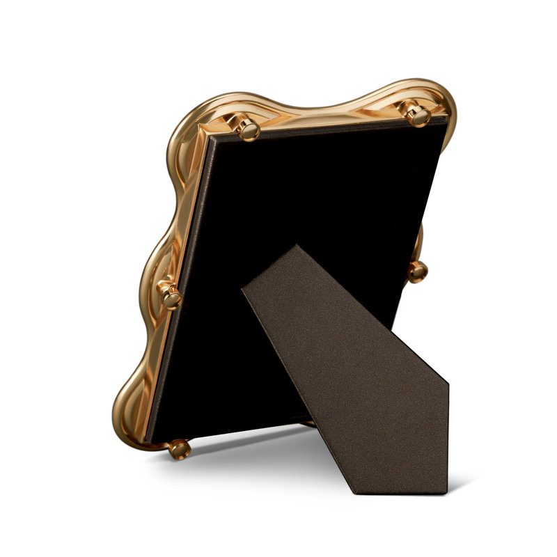 Ripple Frame, Gold, 5" W x 7" H, 24k Gold Plated