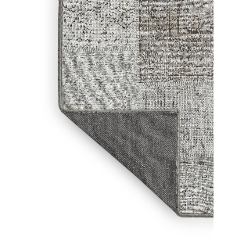 Tapis contemporain gris / beige, Rectangle 8 pi x 10 pi