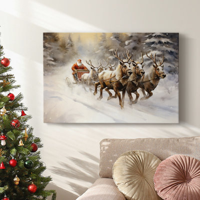 Christmas Holiday Arts - Toile tendue avec châssis