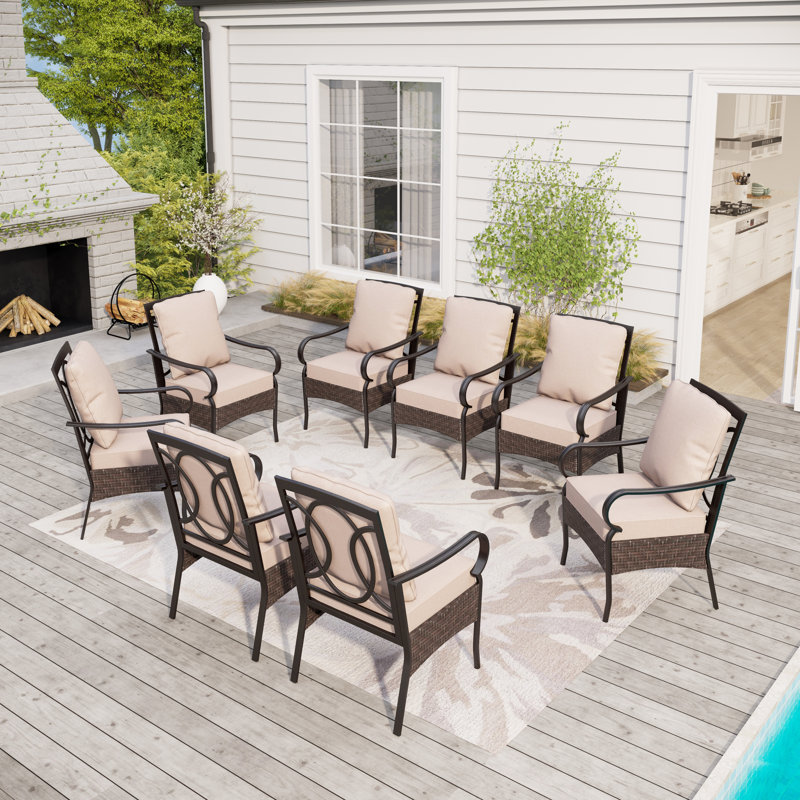 Ensemble de 8 chaises de patio