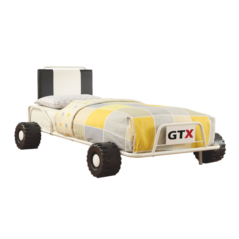Lit voiture simple Alberta, Blanc