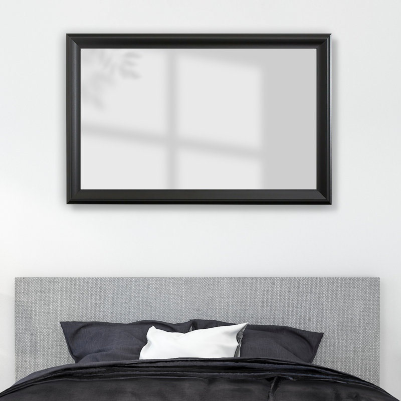 Miroir Woodford Wood, Noir, 32 po x 32 po