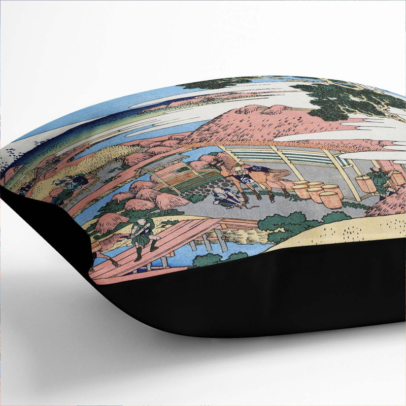 Square Cushion, 55cm H x 55cm W x 20cm D, Black