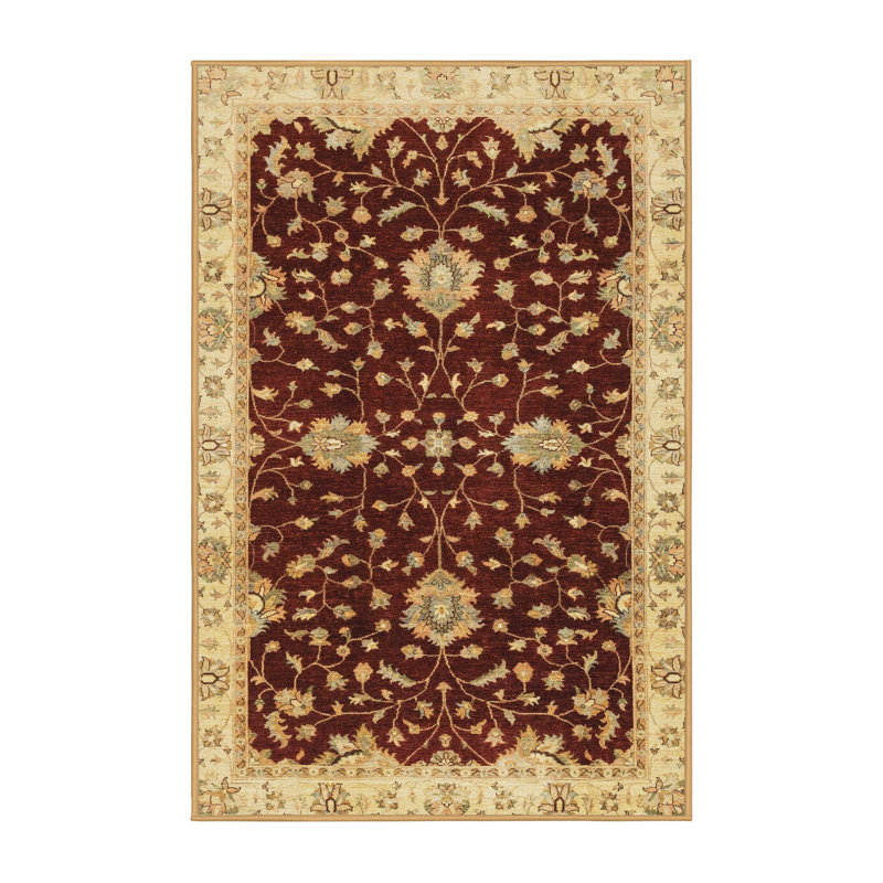 Tapis décoratif multicolore à motif abstrait, Rectangle 7 pi x 10 pi