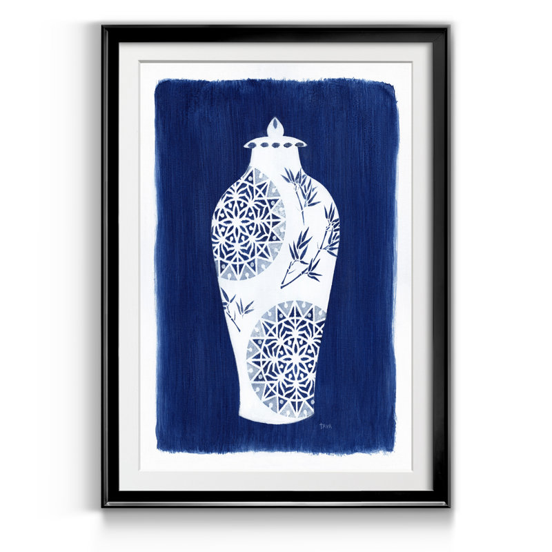 Sapphire Urn II - reproduction de photo sur papier encadrée, H 18,5 po x l 24,5 po x P 1,5 po, Noir